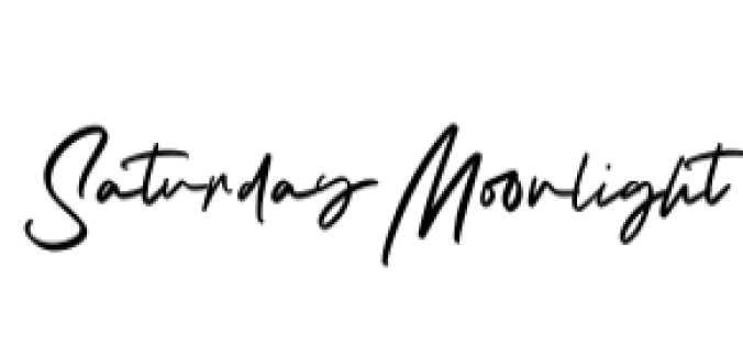 Saturday Moonlight Font Preview