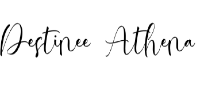 Destinee Athena Font Preview