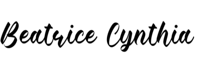 Beatrice Cynthia Font Preview