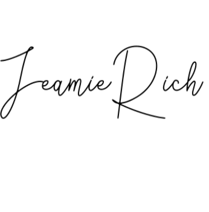 Jeamie Rich Font Preview