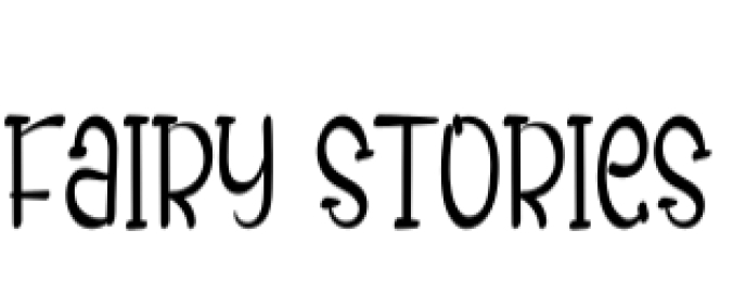 Fairy Stories Font Preview