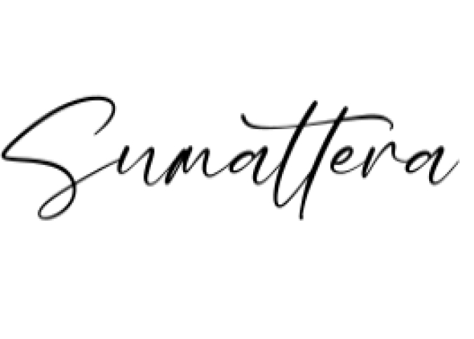 Sumattera Font Preview