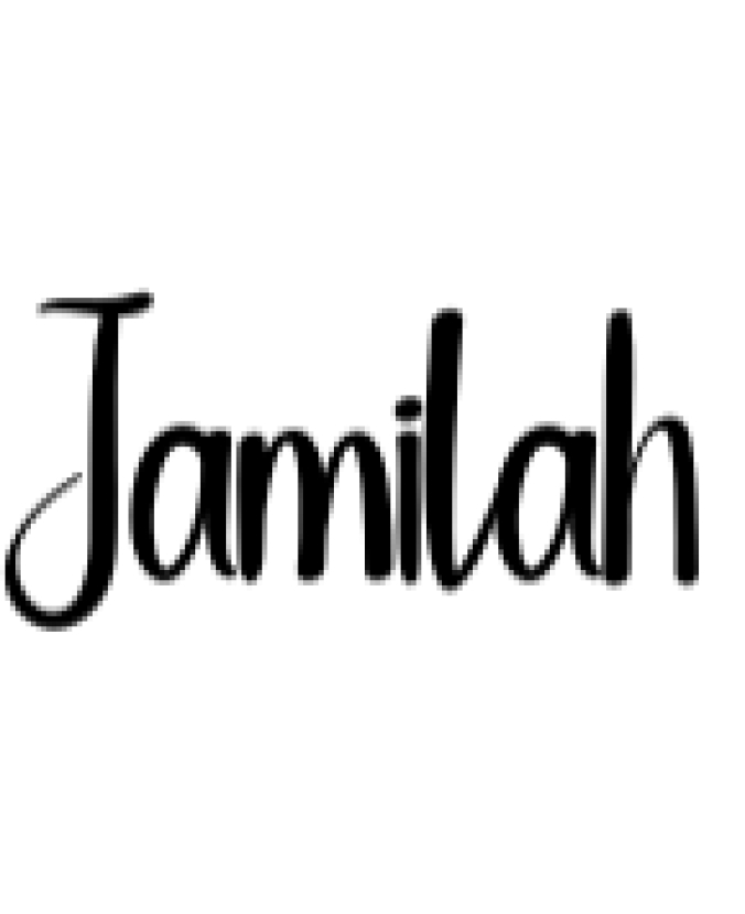 Jamilah Font Preview