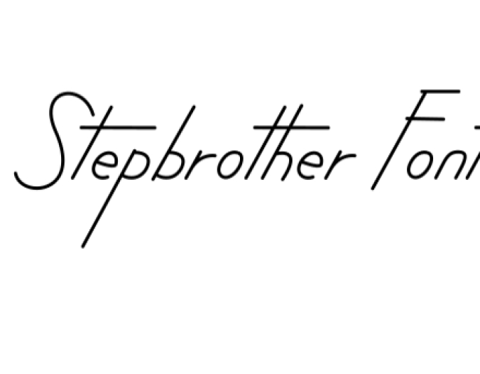 Stepbrother Font Preview
