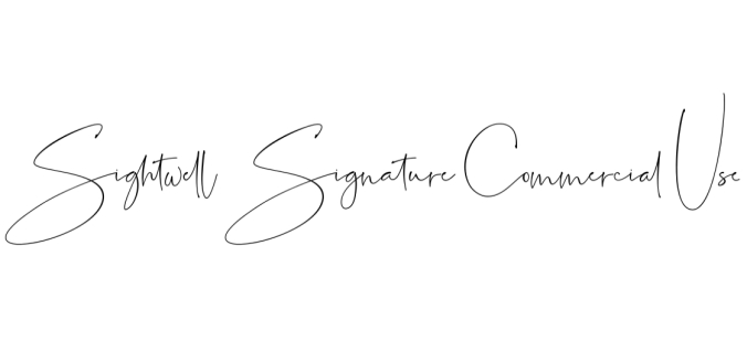 Sightwell Signature Font Preview