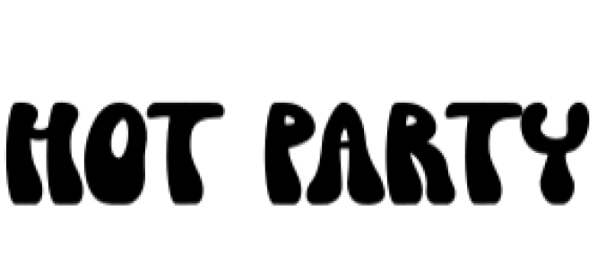 Hot Party Font Preview