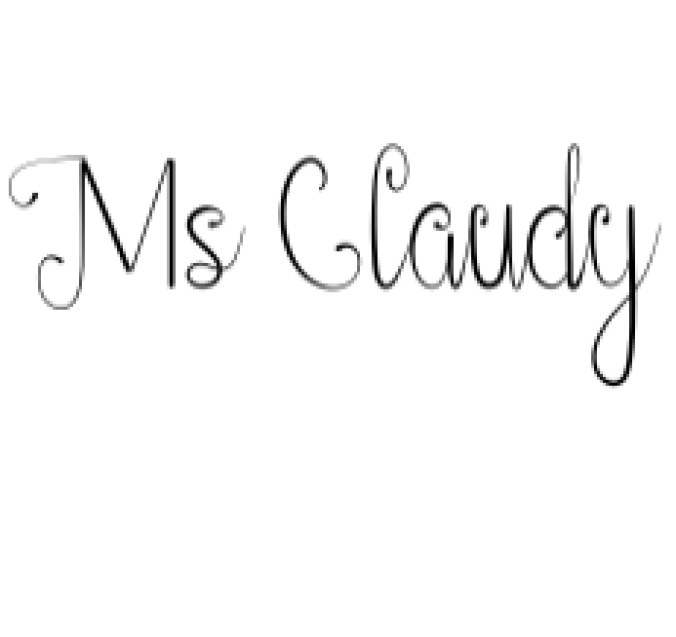 Ms Claudy Font Preview