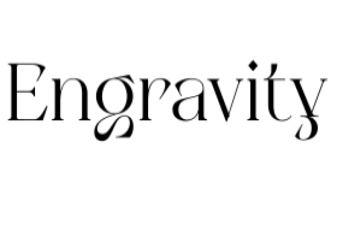 Engravity Font Preview