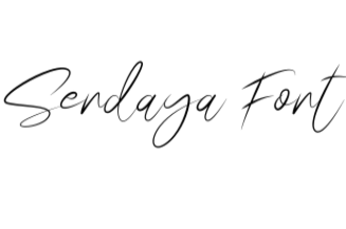 Sendaya Font Preview