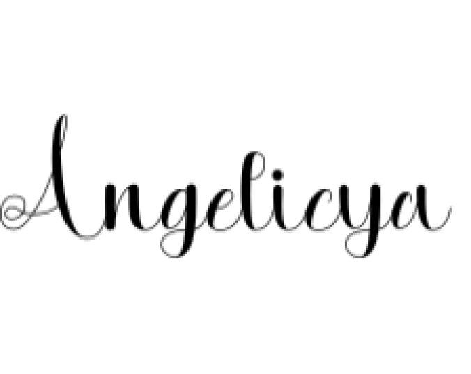 Angelicya Font Preview