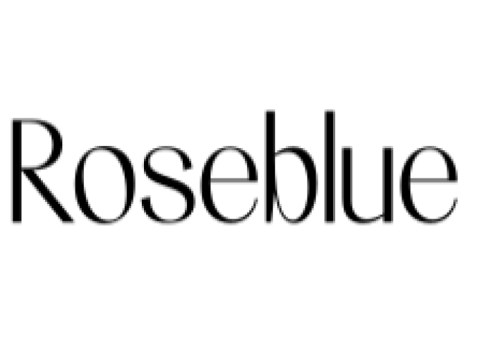 Roseblue Font Preview