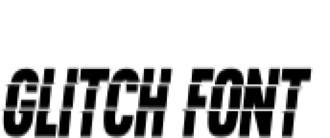 Glitch Font Preview
