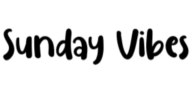 Sunday Vibes Font Preview