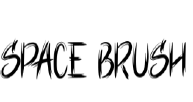 Space Brush Font Preview
