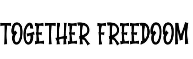 Together Freedoom Font Preview