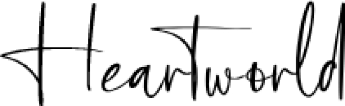 Heartworld Font Preview