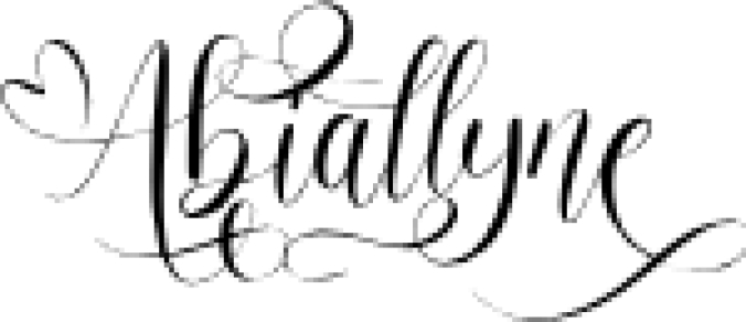 Abiallyne Font Preview
