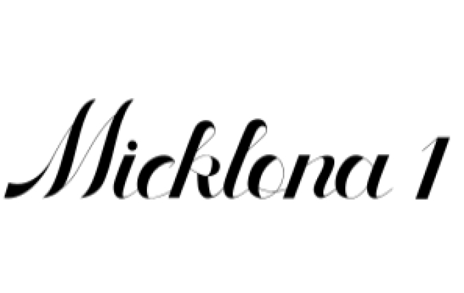 Micklona Font Preview