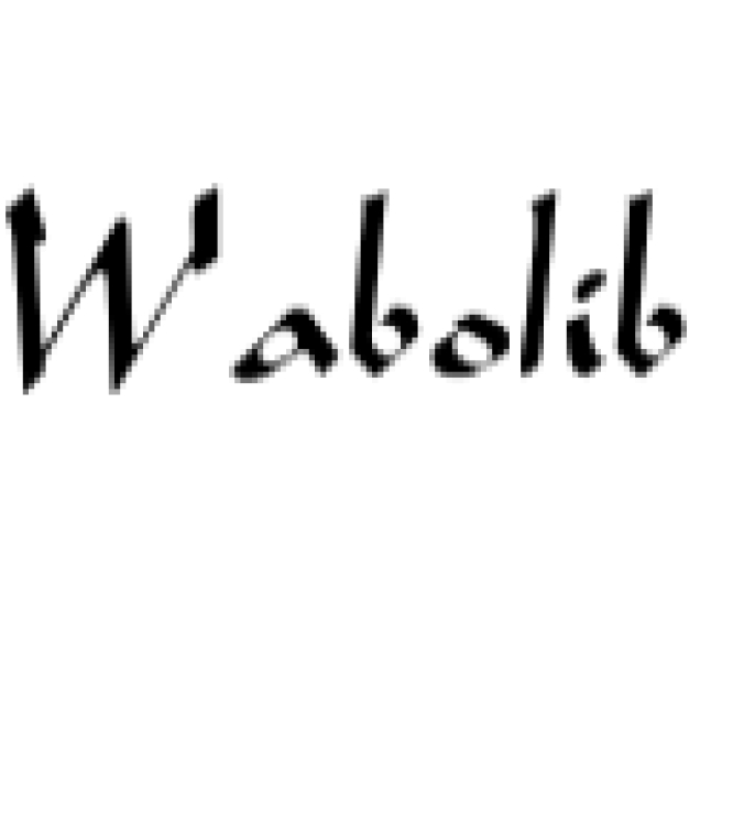 Wabolib Font Preview