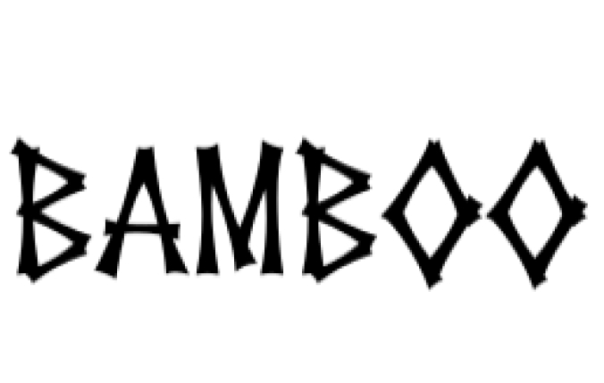 Bamboo Font Preview