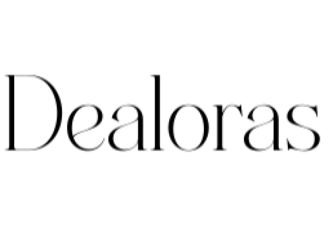 Dealoras Trio Font Preview