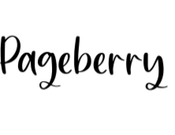 Pageberry Font Preview