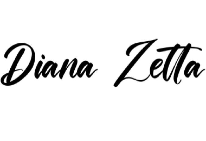 Diana Zetta Font Preview