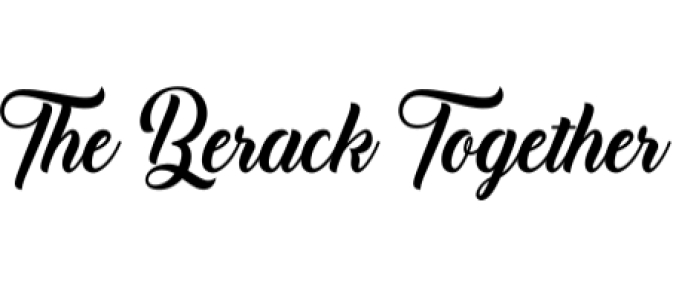 The Berack Together Font Preview