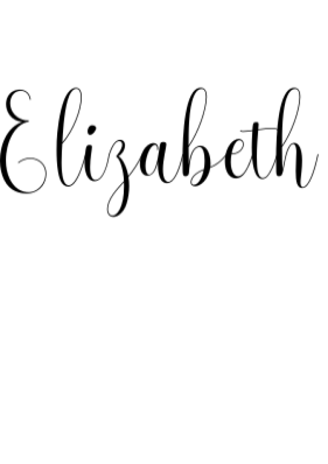 Elizabeth Font Preview