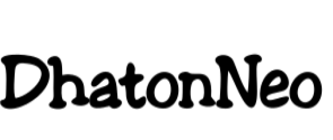 Dhaton Neo Font Preview