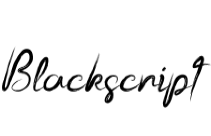 Blackscript Font Preview