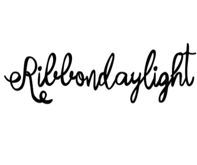 Ribbon Daylight Script Font Preview