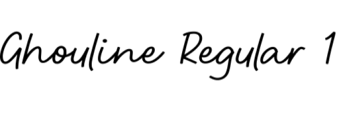 Ghouline Font Preview