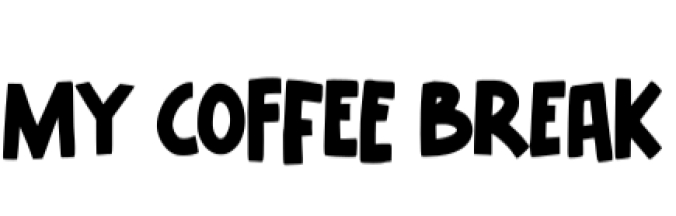 My Coffee Break Font Preview