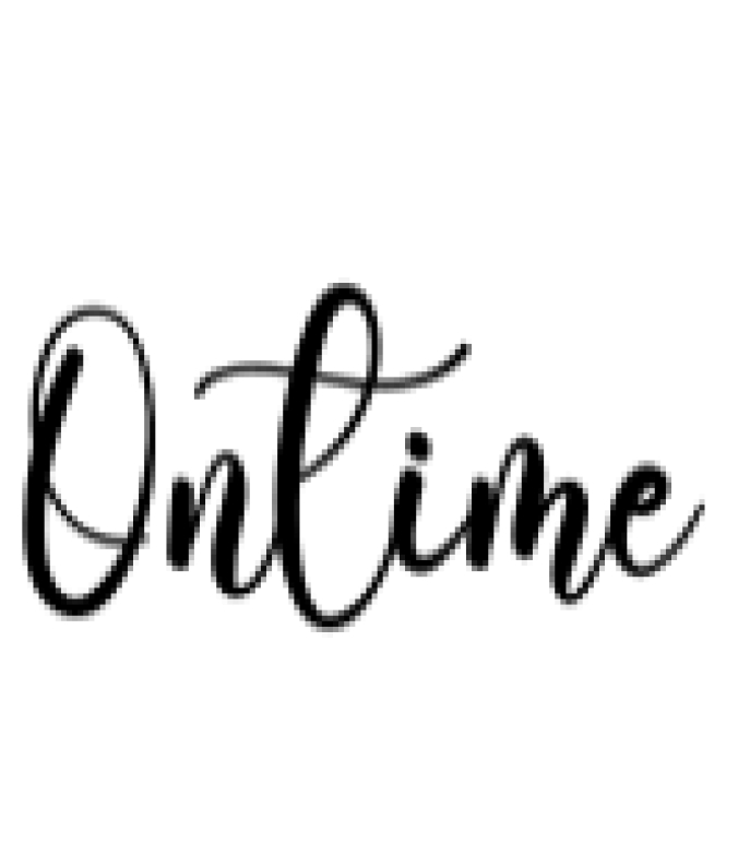 Ontime Font Preview