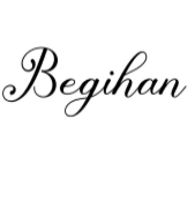 Begihan Script Font Preview
