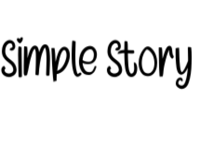 Simple Story Font Preview