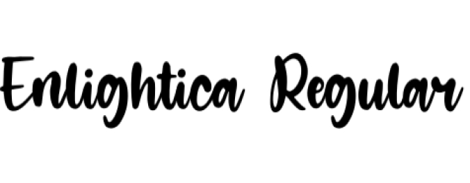 Enlightica Font Preview