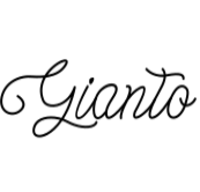 Gianto Font Preview