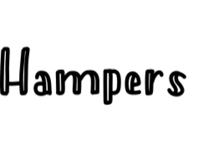 Hampers Font Preview