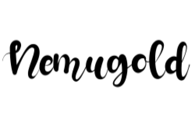 Nemugold Font Preview