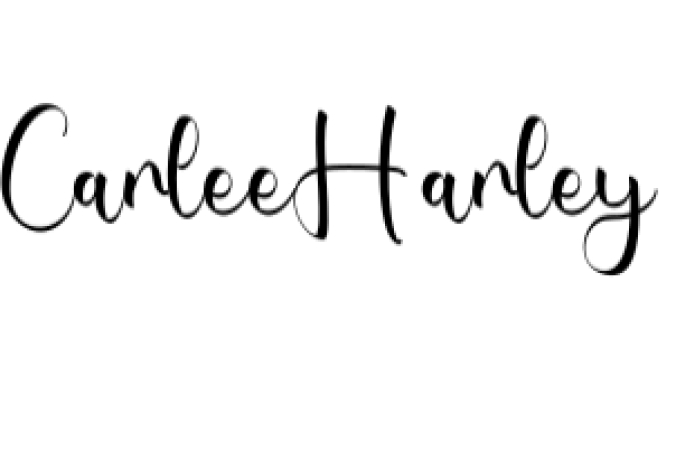 Carlee Harley Font Preview