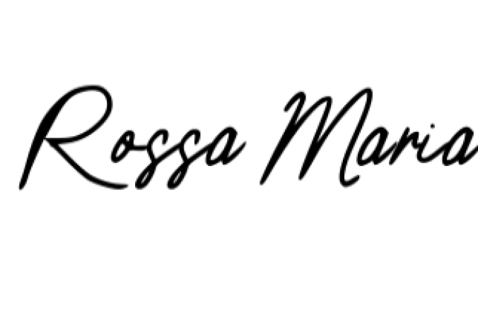 Rossa Maria Font Preview