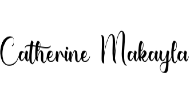 Catherine Makayla Font Preview