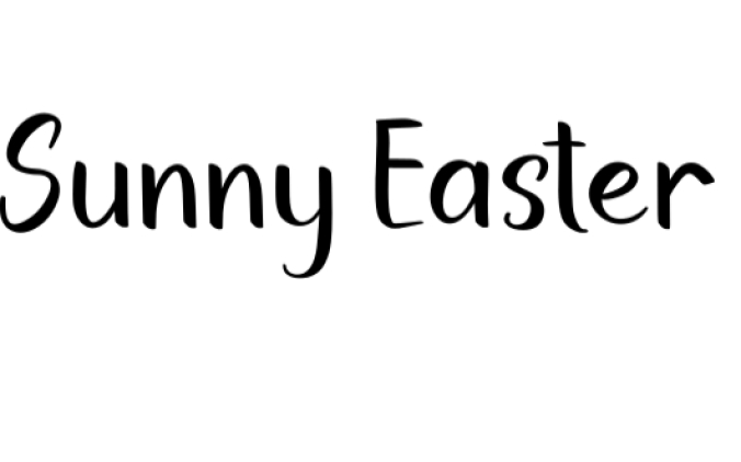 Sunny Easter Font Preview