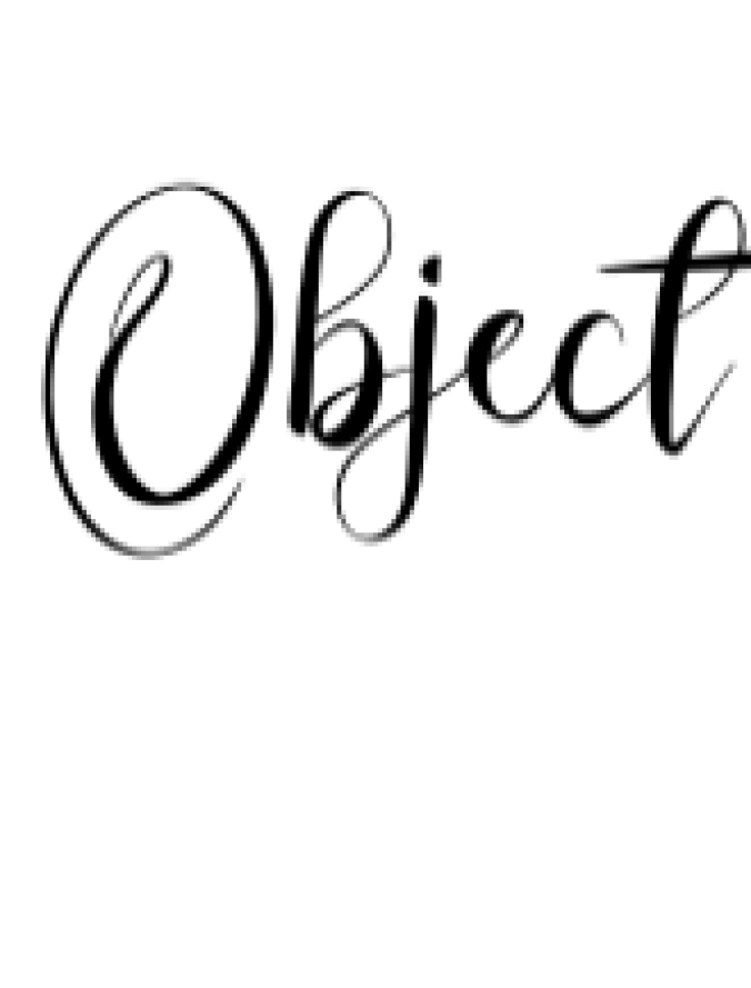 Object Font Preview
