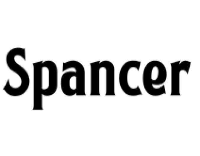 Spancer Font Preview