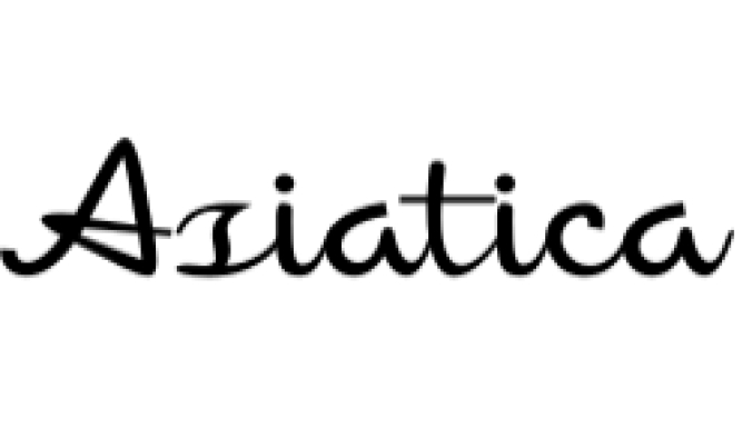 Asiatica Font Preview