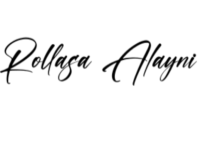 Rollasa Alayni Font Preview