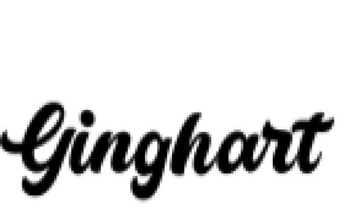 Ginghart Script Font Preview